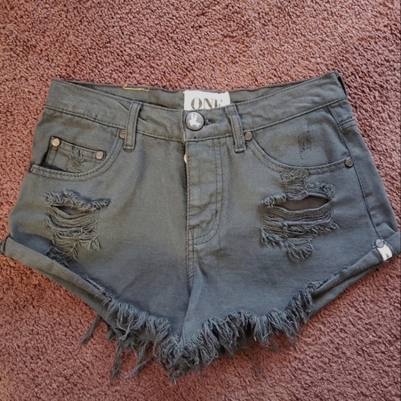 One‎ Teaspoon | Distressed Mini Denim Short… - Picture 5 of 8